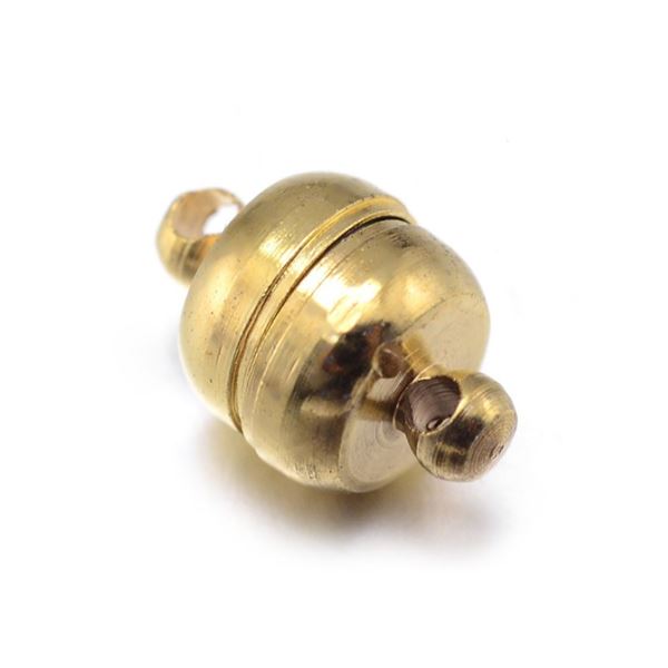 Magnetischer Verschluss 11x7 mm (Loch 1 mm) gold