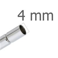 Magnetischer Verschluss Platin Loch 4 mm