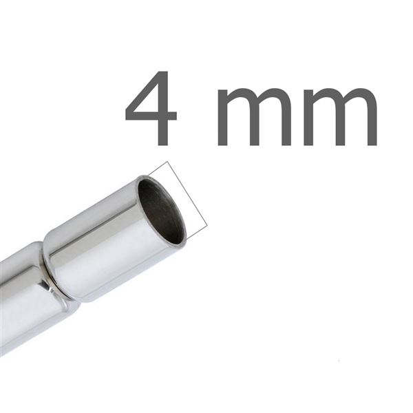 Magnetischer Verschluss Platin Loch 4 mm