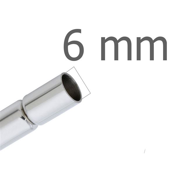 Magnetischer Verschluss Platin Loch 6 mm