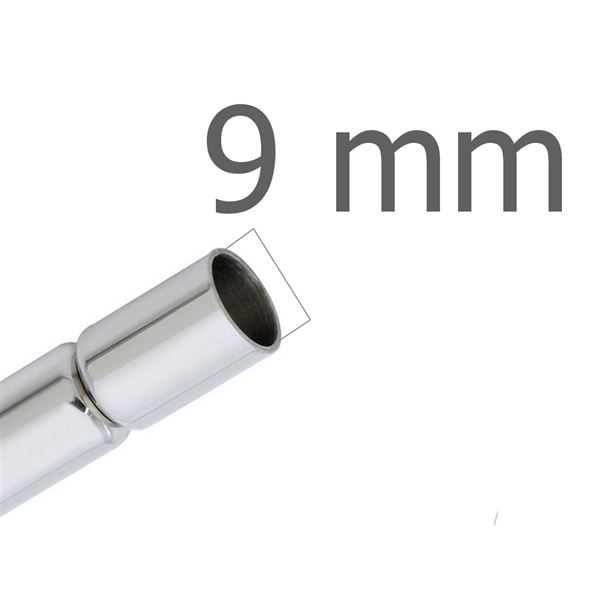 Magnetischer Verschluss Platin Loch 9 mm