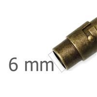 Magnetischer Verschluss  Altmessing Loch 6 mm