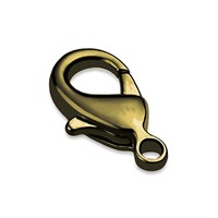 Karabiner Verschluss Altmessing 9 mm