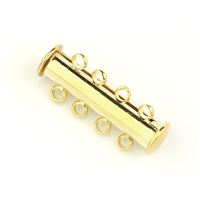 Magnetischer Verschluss  Gold 2x4 Ösen