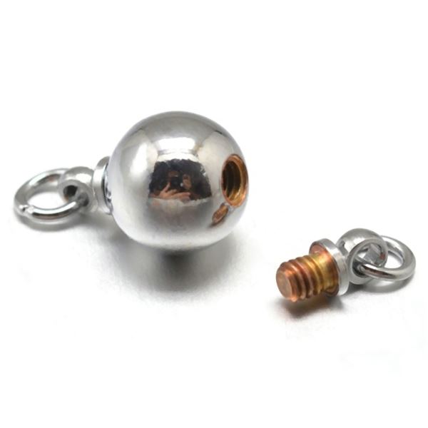 Schmuck Metall Schlie�e Kugelschraubendreher 8 x 14,5 mm