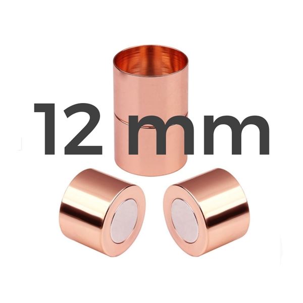 Magnetischer Verschluss Goldrosa 12 mm