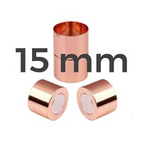 Magnetischer Verschluss Goldrosa 15 mm