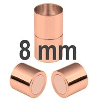 Magnetischer Verschluss Goldrosa 8 mm