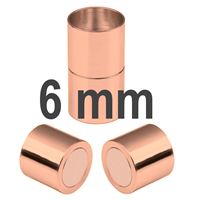 Magnetischer Verschluss Goldrosa 6 mm