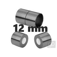 Magnetverschluss Chirurgenstahl Hämatit 12 mm