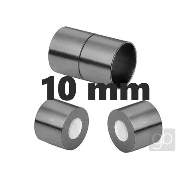 Magnetverschluss Chirurgenstahl Hematit 10 mm